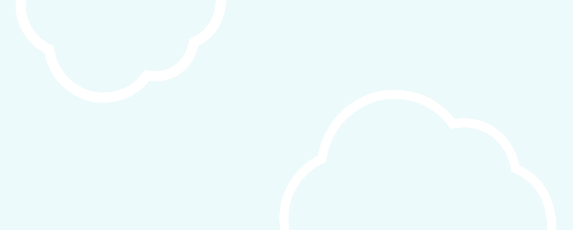 Acsent clouds on blue background