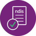 Illustration - NDID logo icon within purple circle