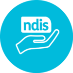 Hand supporting NDIS symbol